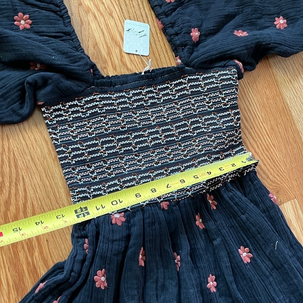 Free People Dahlia Embroidered Maxi Dress Size XS NWT - Picture 9 of 15